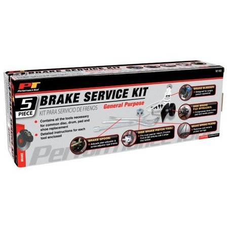 Performance Tool 5-Pc Brake Service Kit, W180 W180